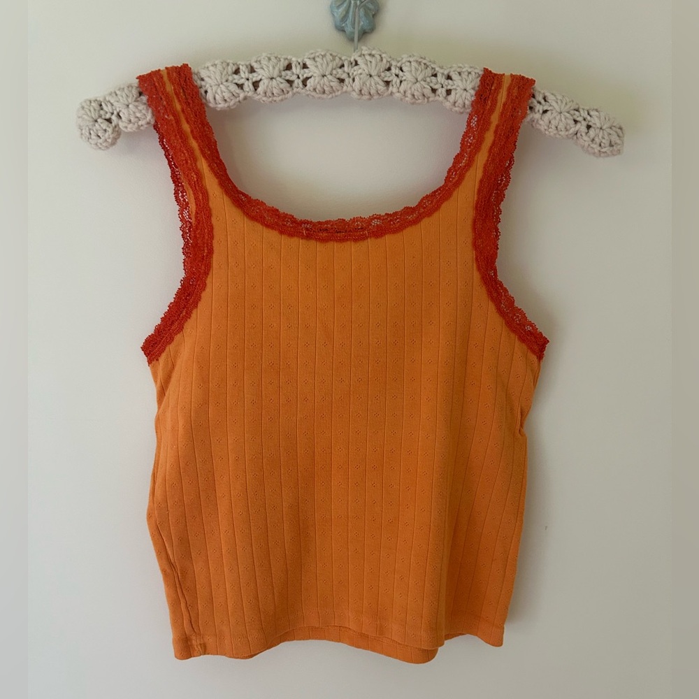 Brandy Melville Pumpkin Orange Lace Cami
OS
GUC - Picture 4 of 9